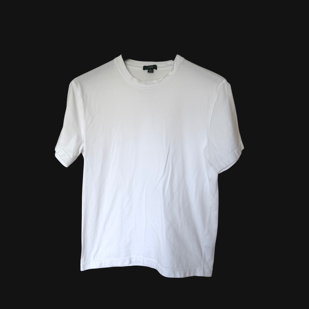 J.Crew Relaxed Fit Cotton Crewneck T-Shirt White BN184 Size Small
